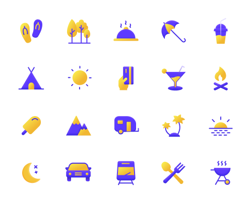 Travel Icons Pack Preview